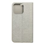 Forcell Luna Gold Book Δερματίνης Ασημί (iPhone 14)
