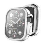 Για Apple Watch Ultra 49mm ENKAY Πλήρης κάλυψη, επικαλυμμένη μαλακή θήκη TPU με φιλμ οθόνης (ασημί)