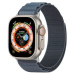 Nylon Loop Watch Band For Apple Watch Ultra 49mm / Series 8&7 45mm / SE 2&6&SE&5&4 44mm / 3&2&1 42mm (Grey)