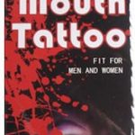 Αποκριάτικο Tattoo -12 Στόματος Κόκκινο