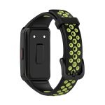 Για Huawei Band 6 / Honor Band 6 Universal δίχρωμο ρολογιού σιλικόνης (Μαύρο -πράσινο) - Image 2