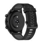 Amazfit for  GTR 3/GTR 3 Pro/GTR 2 22mm Two-color Stripe Silicone Watch Band(Black Dark Grey) (OEM) - Image 5