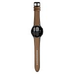For Samsung Galaxy Watch4 Silicone + Leather Black Buckle Watch Band(Brown) - Image 2