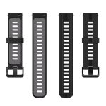 Huawei  for Watch GT Runner 22mm Two-color Stripe Silicone Watch Band(Black Dark Grey)(OEM) - Image 2