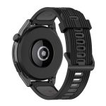 Huawei  for Watch GT Runner 22mm Two-color Stripe Silicone Watch Band(Black Dark Grey)(OEM) - Image 3