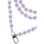 Χρωματιστό μενταγιόν/λουράκι για το τηλέφωνο / μήκος καλωδίου 120 cm (60 cm στη θηλιά) / στο λαιμό - μωβ - Image 3