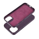 Δερμάτινο κάλυμμα Mag συμβατό με MagSafe για IPHONE 15 σκούρο μωβ - Image 4