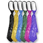 Αποκριάτικες Γραβάτες Με Γλίτερ (διάφορα χρώματα)