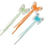 Αποκριάτικο Ραβδί Πεταλούδας Ρόζ