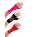 Αποκριάτικα γάντια κοντά, δαντέλα κόκκινα