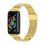 For Huawei Band 6 / Honor Band 6 / 7 MIJOBS Milan Stainless Steel Watch Band(Gold)