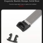 For Honor Band 4 / 5 MIJOBS Milan Stainless Steel Metal Buckle Watch Band(Black) - Image 2