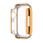 Electroplating Shockproof PC Protective Case with Tempered Glass Film For Apple Watch Series 9 / 8 / 7 45mm(Gold) - Image 6
