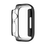 Electroplating Shockproof PC Protective Case with Tempered Glass Film For Apple Watch Series 9 / 8 / 7 45mm(Bright Black) - Image 5