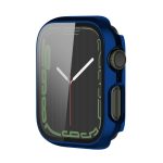 Electroplating Shockproof PC Protective Case with Tempered Glass Film For Apple Watch Series 9 / 8 / 7 45mm(Starry Blue) - Image 2