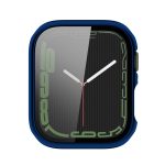 Electroplating Shockproof PC Protective Case with Tempered Glass Film For Apple Watch Series 9 / 8 / 7 45mm(Starry Blue) - Image 4