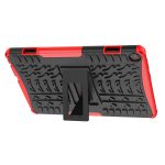 For Lenovo Tab M10 3rd Gen Tire Texture TPU + PC Tablet Case with Holder(Red) - Image 4