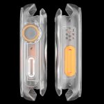 For Apple Watch Series 6 / 5 / 4 / SE 40mm Change to Ultra 49mm Waterproof All-Inclusive Film Hybrid PC Watch Case(Transparent) - Image 3