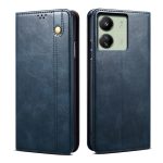 Xiaomi For  Redmi 13C / Poco C65 Oil Wax Crazy Horse Texture Leather Phone Case(Blue)