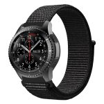 For Samsung Galaxy Watch 42mm Nylon Braided Watch Band(Black)