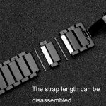For Huawei Watch GT 3 Pro 43mm 20mm One Bead Butterfly Buckle Metal Steel Watch Band(Black) - Image 4