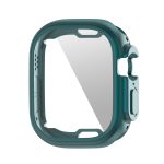 ENKAY Electroplated Soft TPU Case with Screen Film For Apple Watch Ultra 49mm(Cyan)