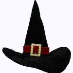 Μαύρο Βελούδινο Καπέλο Μάγισσας