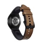 For Samsung Galaxy Watch4 Silicone + Leather Black Buckle Watch Band(Brown) - Image 5
