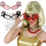 Αποκριάτικα Γυαλιά Μαύρα ΜΑΥΡΑ,ΚΟΚΚΙΝΑ