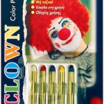 Αποκριάτικο Face Painting Μολύβια Clown