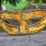 Αποκριάτικη Μάσκα 2χρώματα(Χρυσό, Πράσινο)