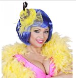 Μίνι καπέλο με φτερό(Κίτρινο/Πορτοκαλί) - Image 2