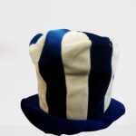 Μπλέ /Άσπρο Ψηλό Καπέλο