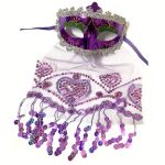 Μάσκα Βενετσιάνικη Με Μαντήλι(2 Χρώματα)