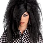 Αποκριάτικη Περούκα Αφάνα Μαύρη Emo Γυναικεία