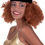 Αποκριάτικη Περούκα Σγουρή Καστανή