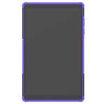 For Lenovo Tab M10 HD Gen 2 (TB-X306F) Tire Texture TPU+PC Shockproof Case with Holder(Purple) - Image 2