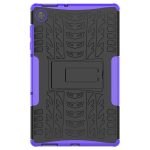 For Lenovo Tab M10 HD Gen 2 (TB-X306F) Tire Texture TPU+PC Shockproof Case with Holder(Purple) - Image 7