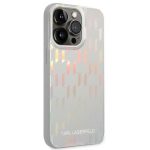 Karl Lagerfeld Iridescent Monogram Back Cover Πλαστικό Ασημί (iPhone 14 Pro Max) - Image 5