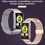 Για Huawei Watch Fit Mijobs Milan Μαγνητικό λουράκι από ανοξείδωτο ατσάλι (μαύρο) - Image 2
