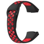Xiaomi For Redmi Watch 3 Lite / Watch 3 Active Two Color Silicone Watch Band (ΜΑΥΡΟ + ΚΟΚΚΙΝΟ ) - Image 2