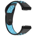 Xiaomi For Redmi Watch 3 Lite / Watch 3 Active Two Color Silicone Watch Band (ΜΑΥΡΟ + ΜΠΛΕ ) - Image 2