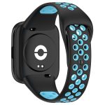 Xiaomi For Redmi Watch 3 Lite / Watch 3 Active Two Color Silicone Watch Band (ΜΑΥΡΟ + ΜΠΛΕ ) - Image 4