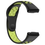 Xiaomi For Redmi Watch 3 Lite / Watch 3 Active Two Color Silicone Watch Band (ΜΑΥΡΟ + ΚΙΤΡΙΝΟ ) - Image 2