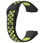 Xiaomi For Redmi Watch 3 Lite / Watch 3 Active Two Color Silicone Watch Band (ΜΑΥΡΟ + ΚΙΤΡΙΝΟ ) - Image 4