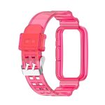 For Huawei Watch Fit 2 Integrated Transparent Silicone Watch Band(Transparent Rose Red) - Image 3