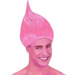 Αποκριάτικη Περούκα Ροζ
