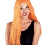 Αποκριάτικη Περούκα Ίσια Πορτοκαλί