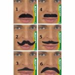 Αυτοκόλλητο μαύρο μουστάκι