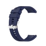 For Amazfit GTR 2e / GTR 2 22mm Silicone Watch Band with Silver Buckle(Midnight Blue) - Image 2